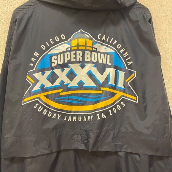 VTG 2003 Super Bowl XXXVII San Diego Pullover Light Jacket sz XL - Picture 7 of 7